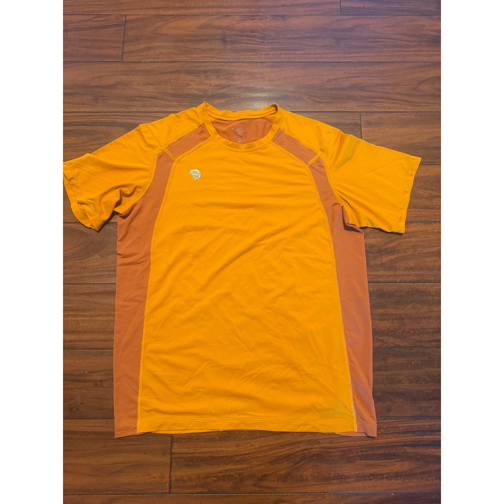 Mountain Hardwear Wicked Tech Short Sleeve Shirt Mens Orange Hiking Active M